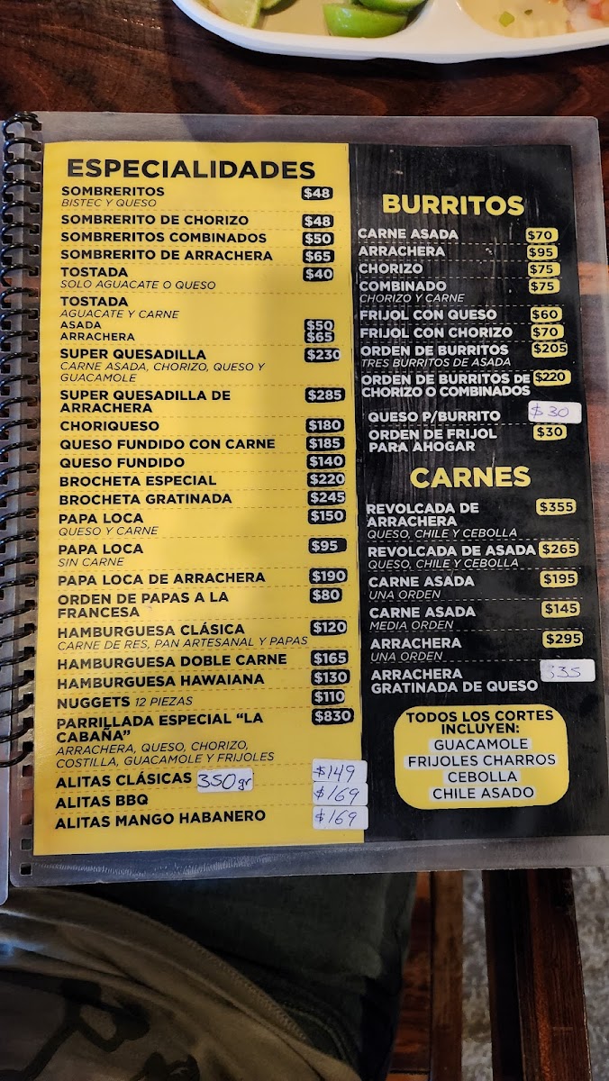 Asadero La Cabaña Menu - Image 3